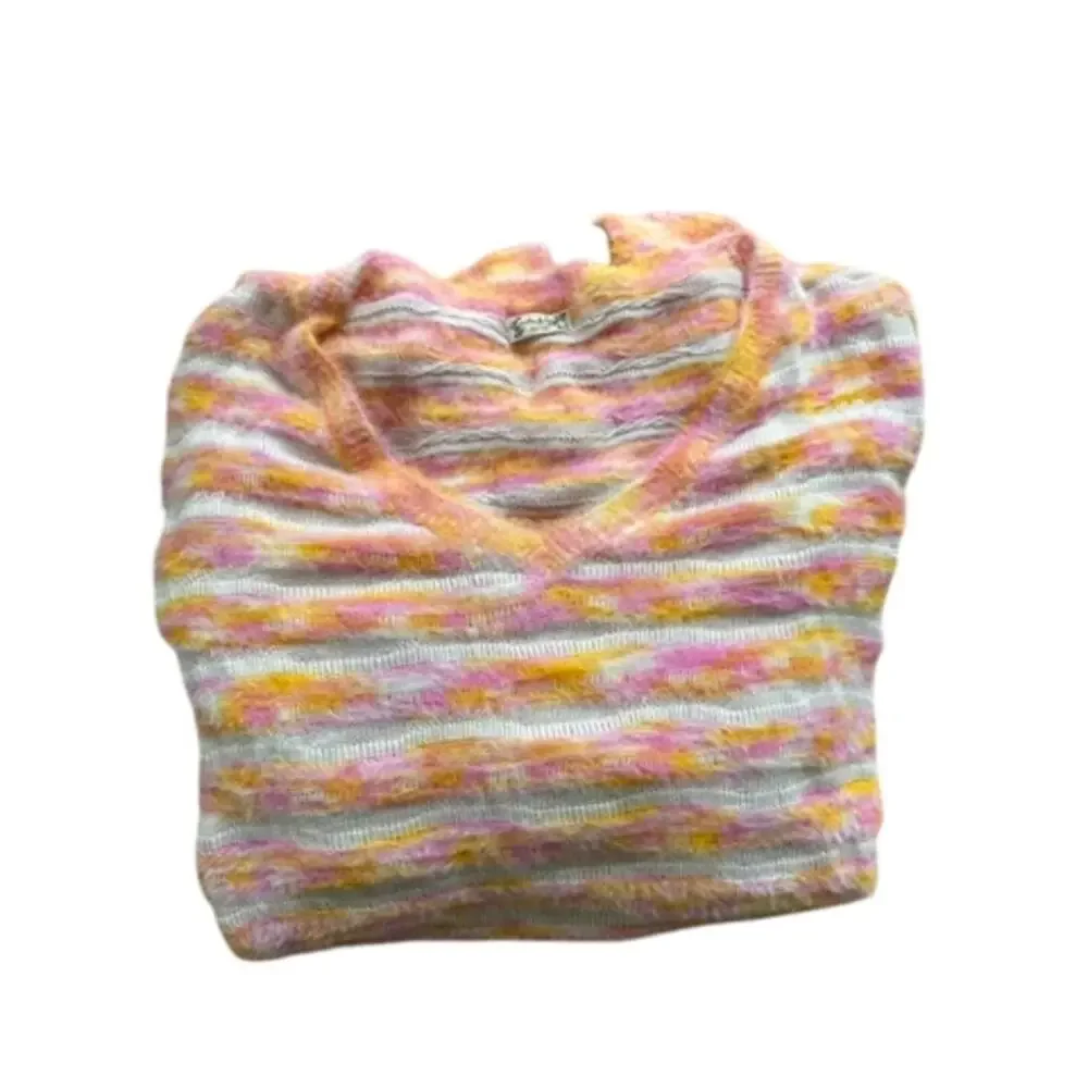Intimately Free People It’s Unreal Sorbet Striped Oversized Pullover Sweater M